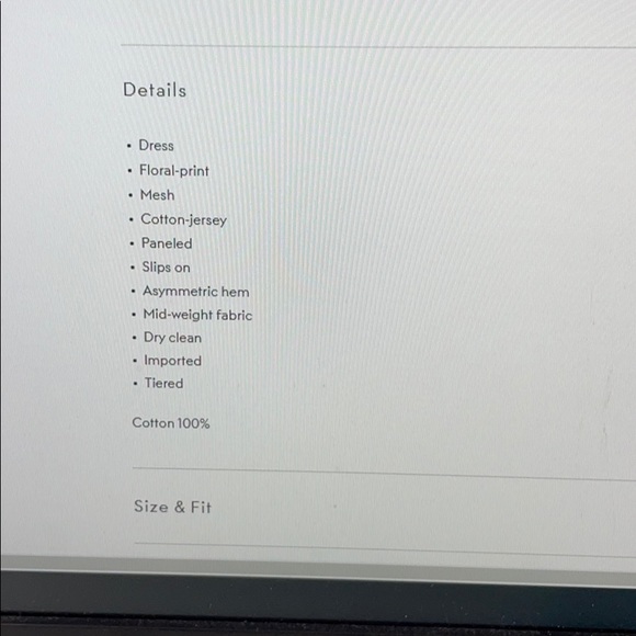 Goen.j tiered floral mesh midi dress - Picture 3 of 3